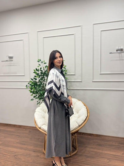 Ola Tasarım Kemerli Elbise