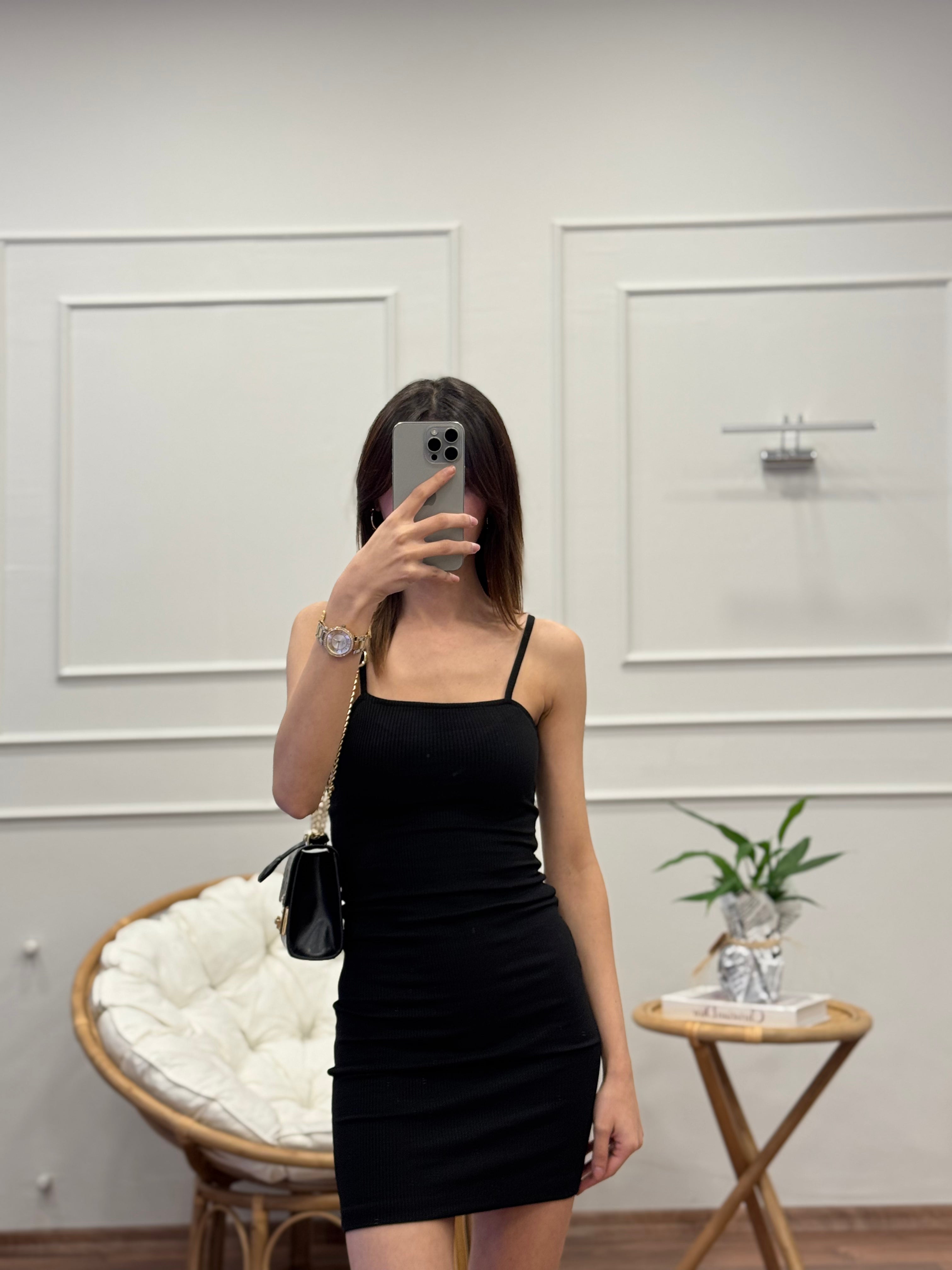 İp Askı Mini Elbise