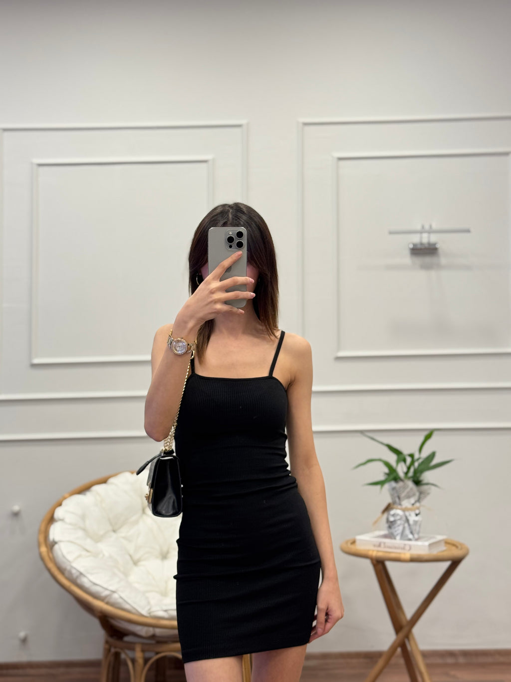 İp Askı Mini Elbise