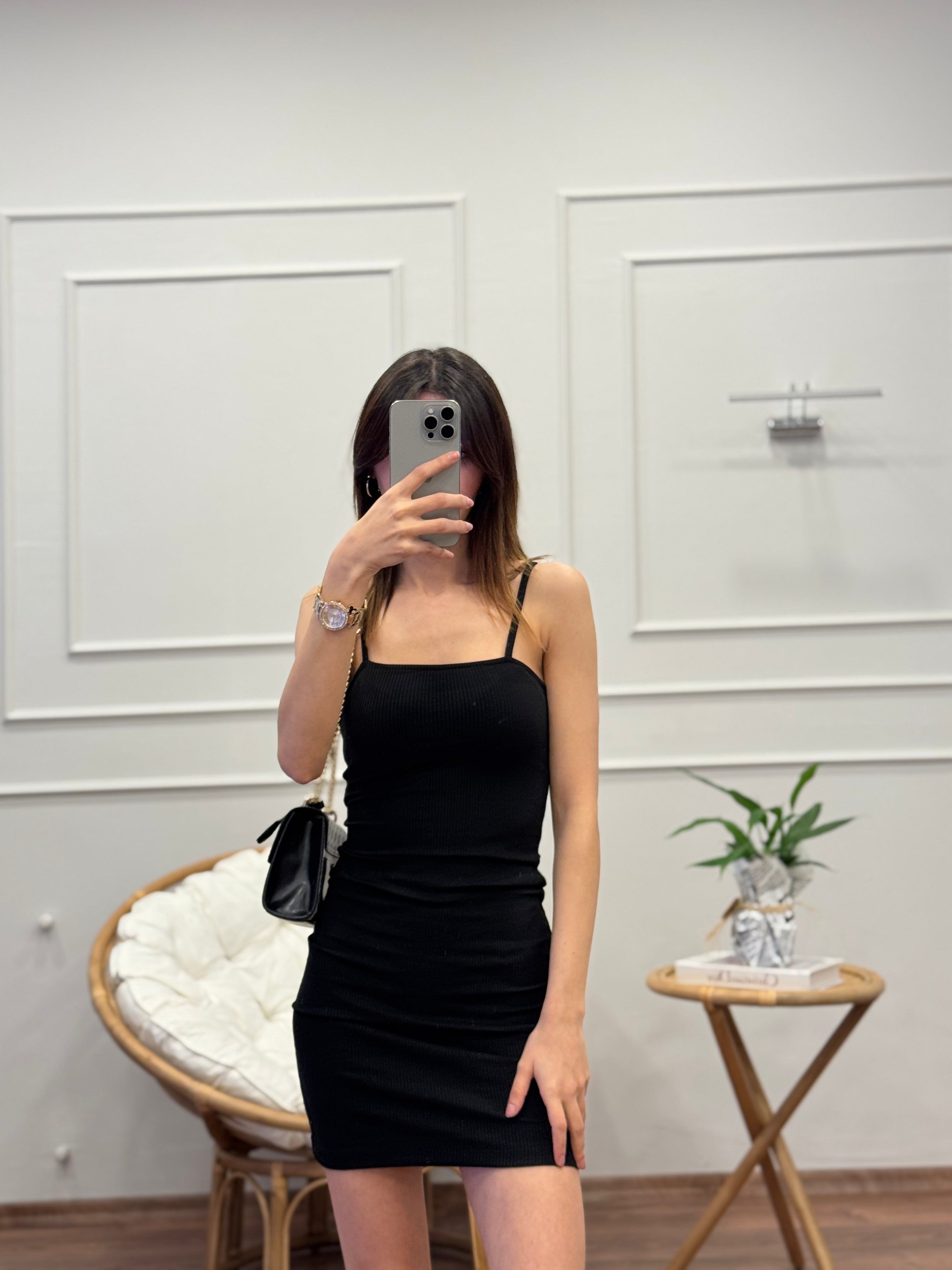 İp Askı Mini Elbise