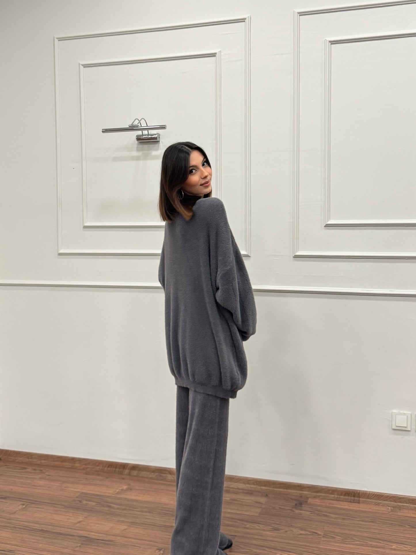 Moon 3lü Gri Takım