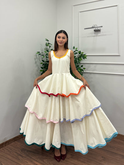 Ophalie Volanlı Elbise