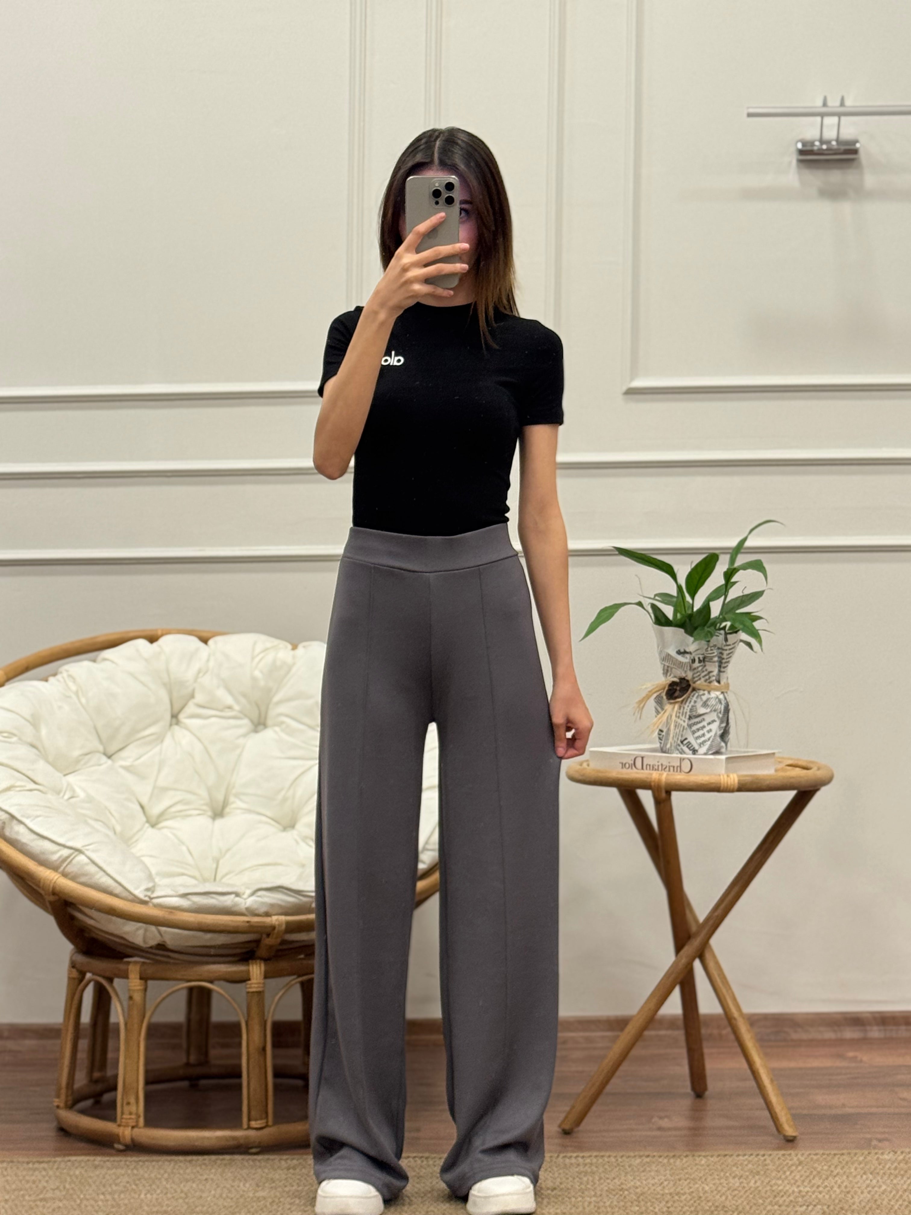 Modal Kumaş Alo Yoga İspanyol Gri Pantolon