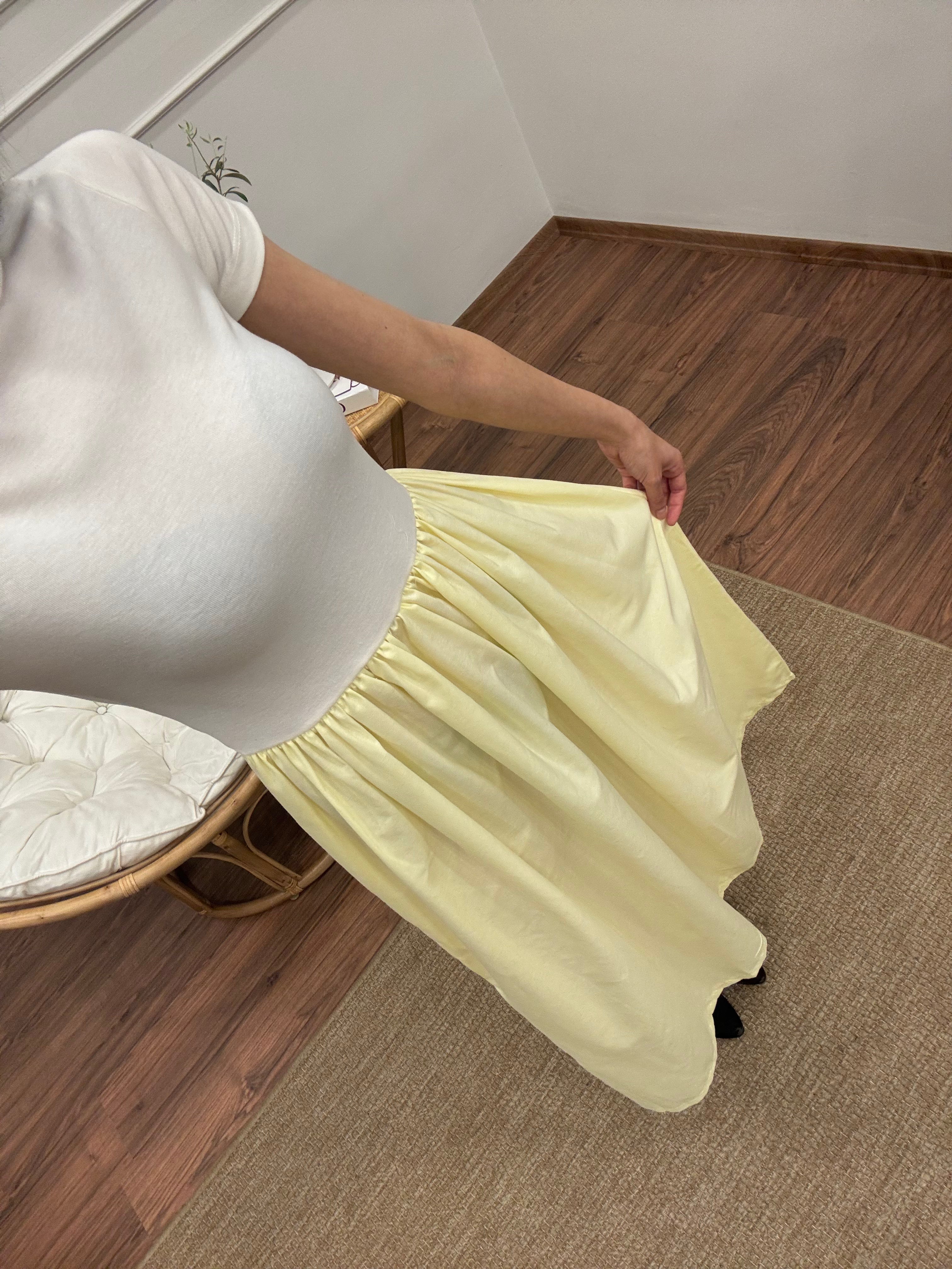 Diana Kloş Kemerli Bebe Sarısı Elbise