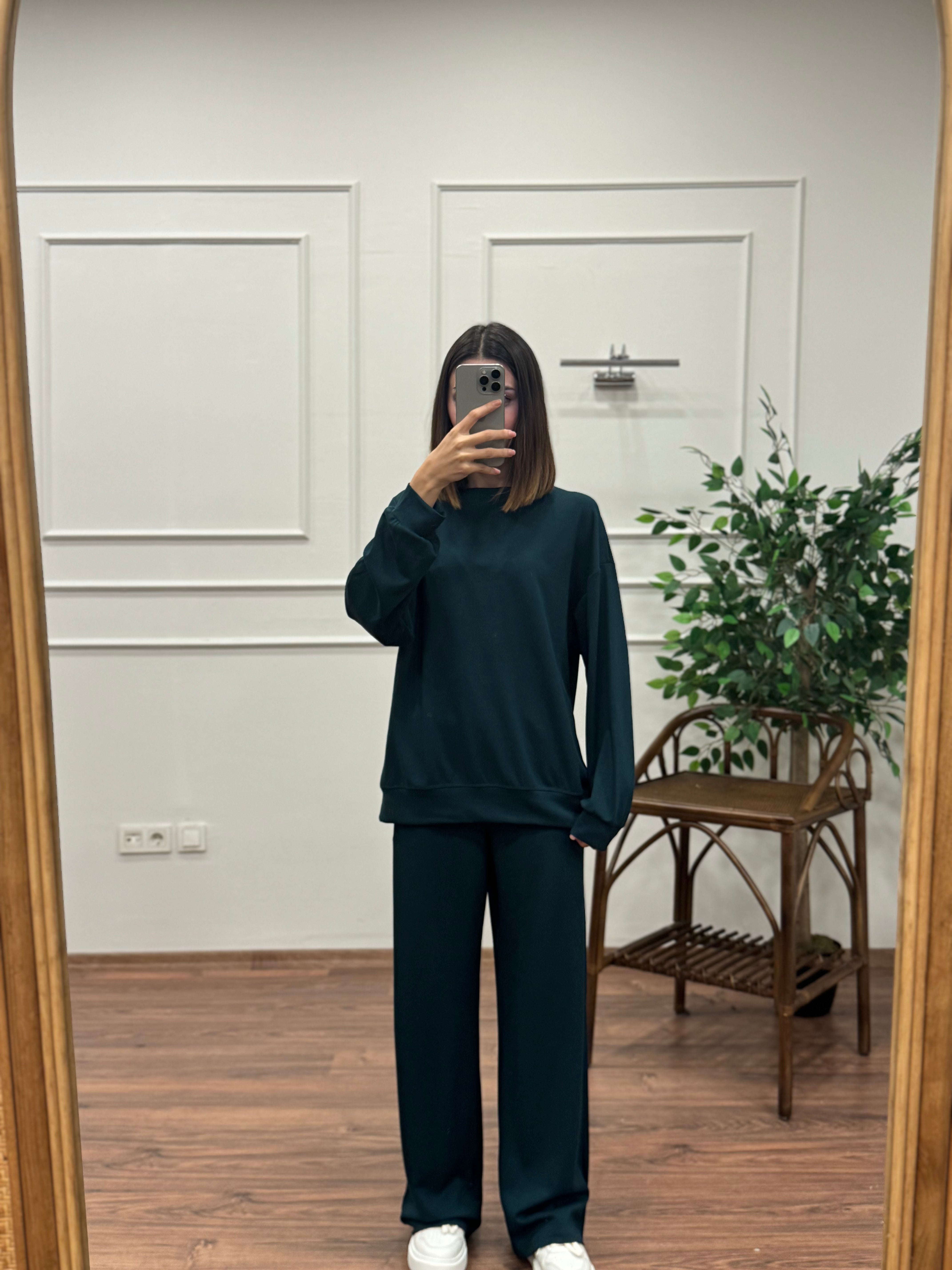 Basic Modal Kumaş Yeşil Takım