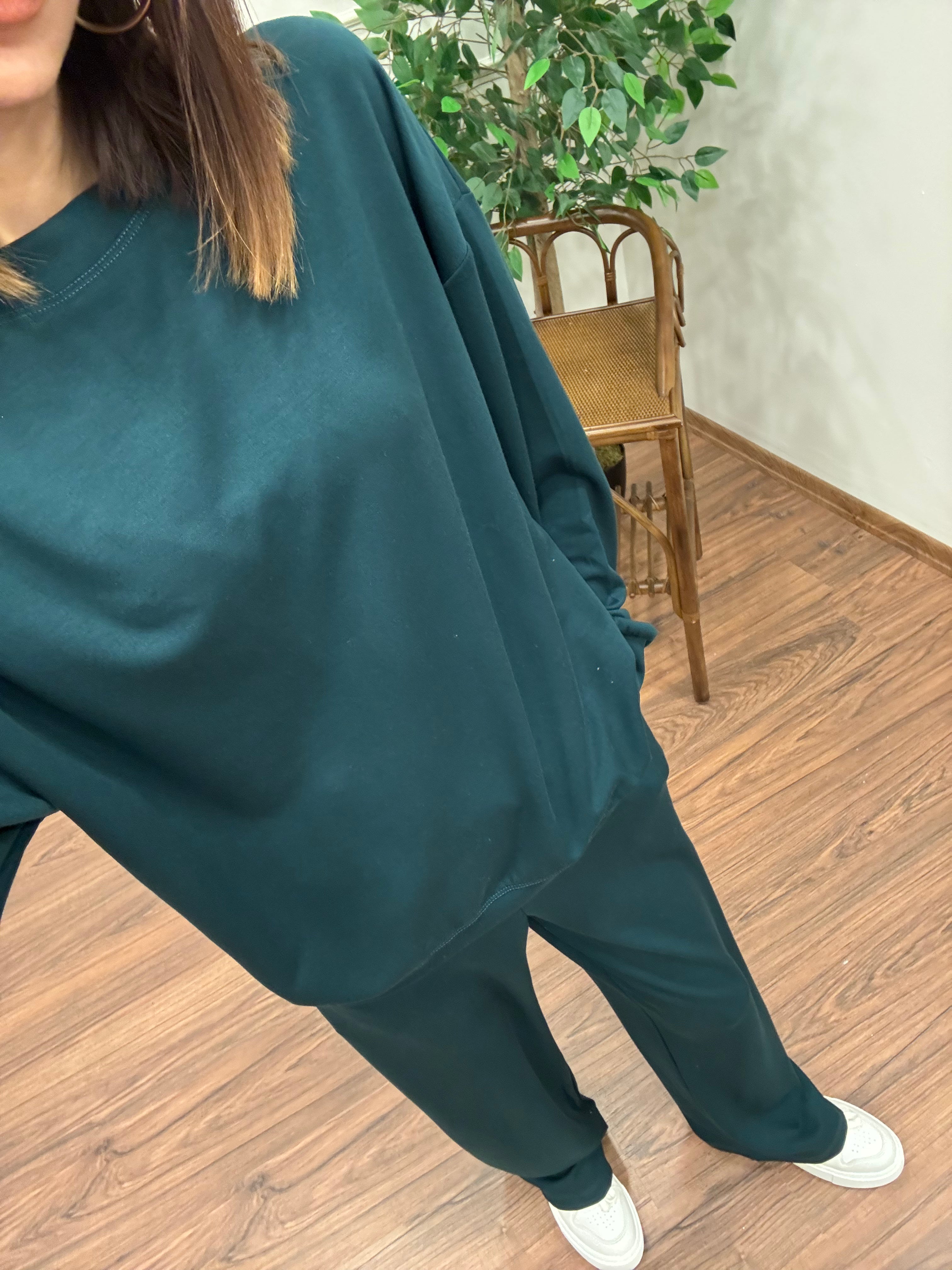 Basic Modal Kumaş Yeşil Takım