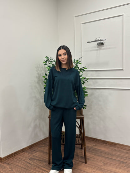 Basic Modal Kumaş Yeşil Takım