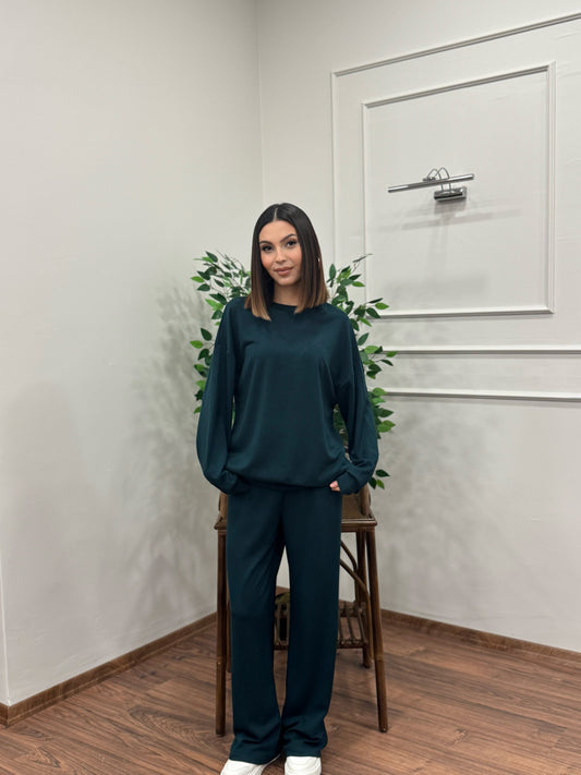 Basic Modal Kumaş Yeşil Takım