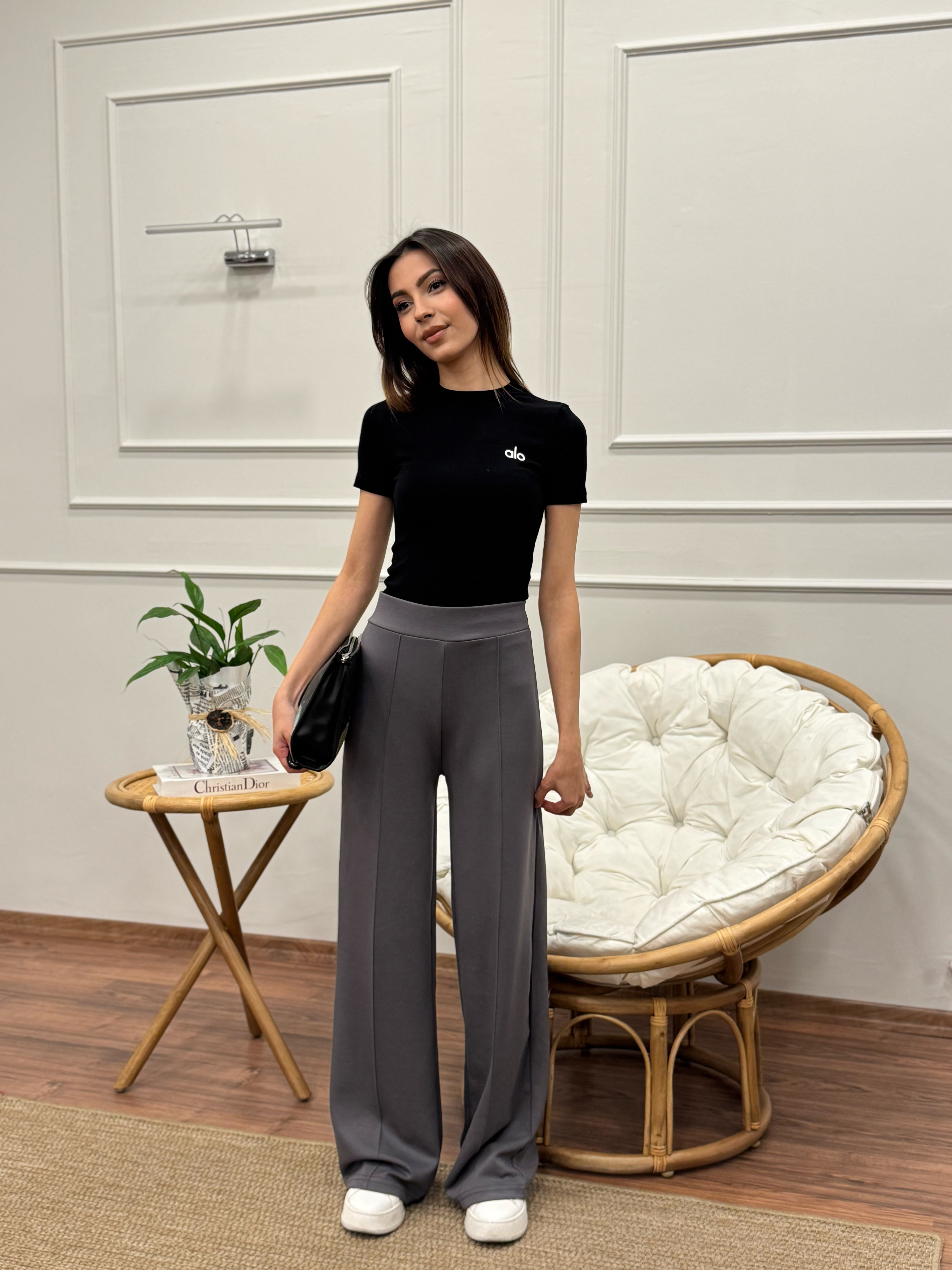 Modal Kumaş Alo Yoga İspanyol Gri Pantolon