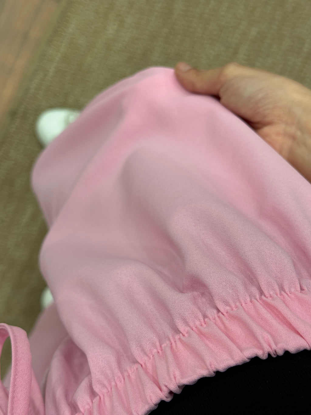 Tensel Kumaş Geniş Kesim Toz Pembe Pantolon
