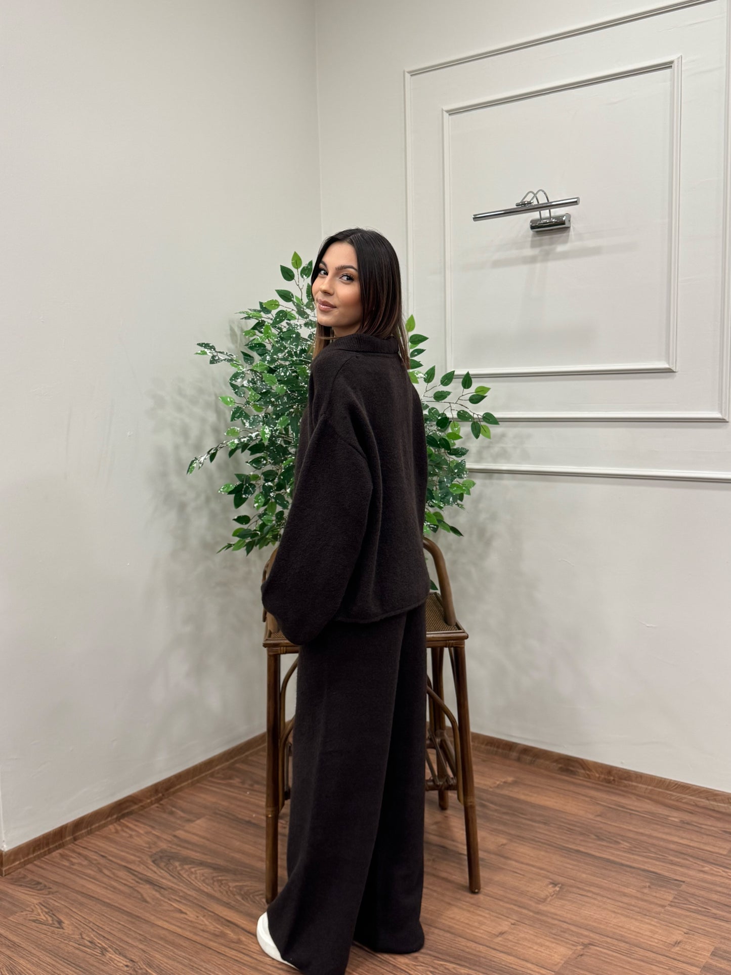 Venüs Triko Yumoş Kahverengi Takım