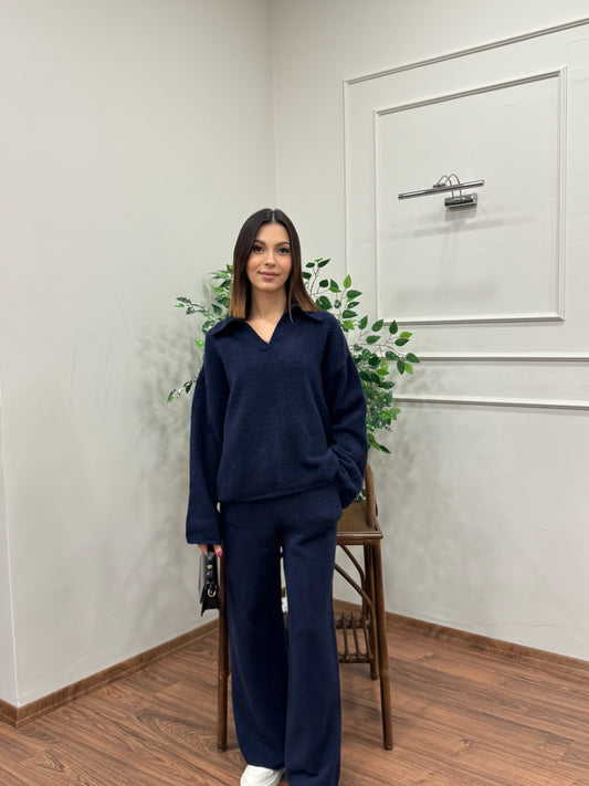 Venüs Triko Yumoş Lacivert Takım