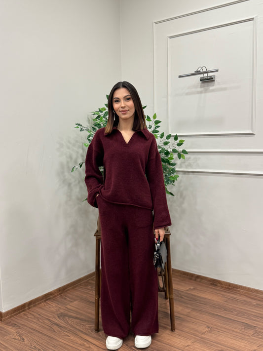 Venüs Triko Yumoş Bordo Takım