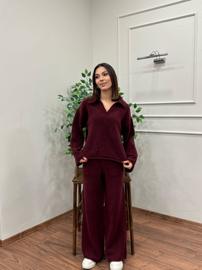 Venüs Triko Yumoş Bordo Takım