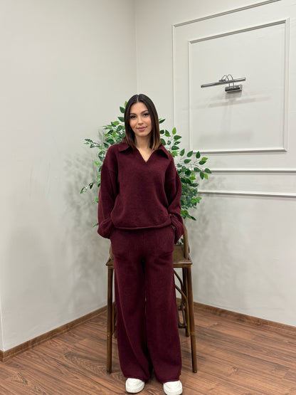 Venüs Triko Yumoş Bordo Takım
