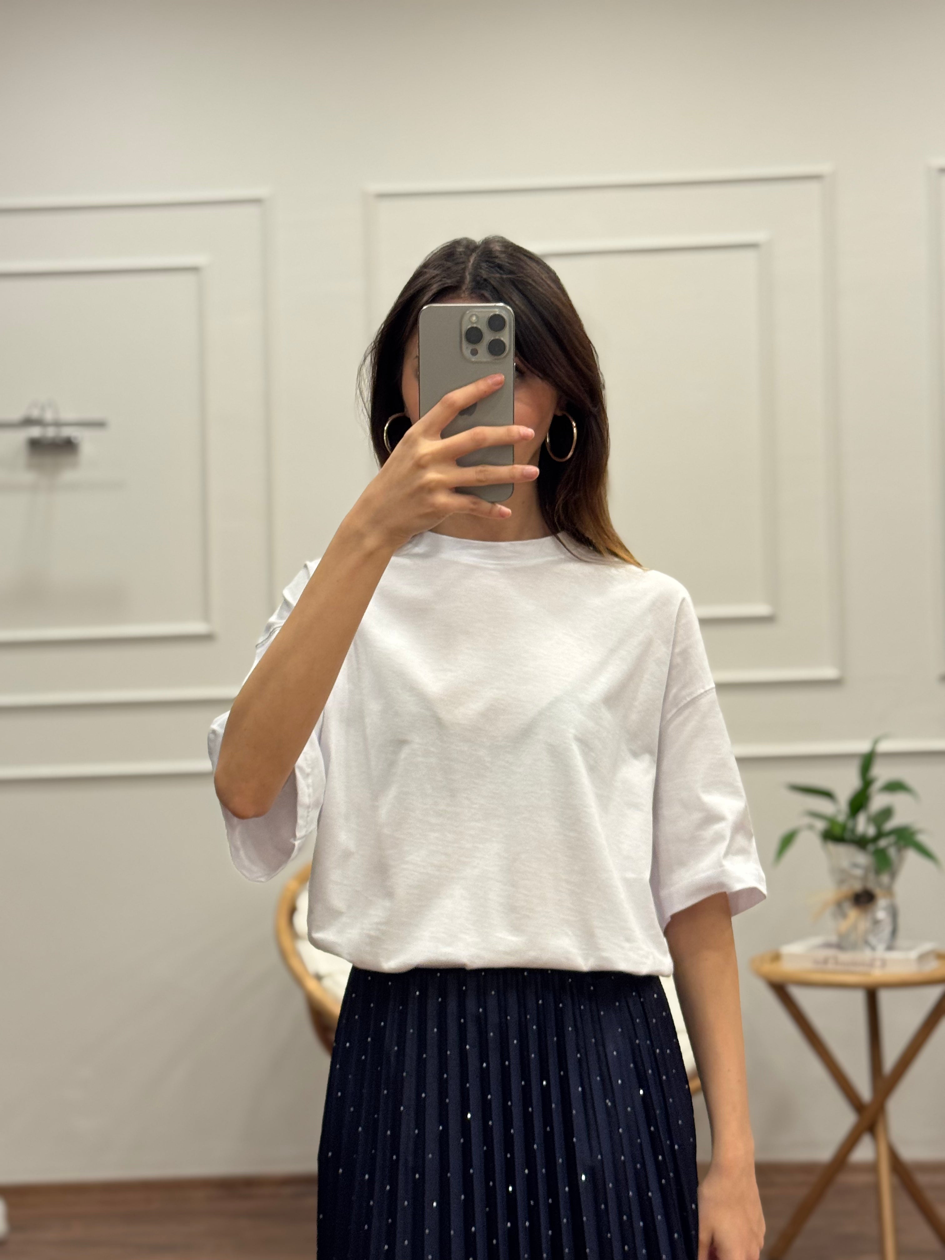 Beyaz Basic T-shirt