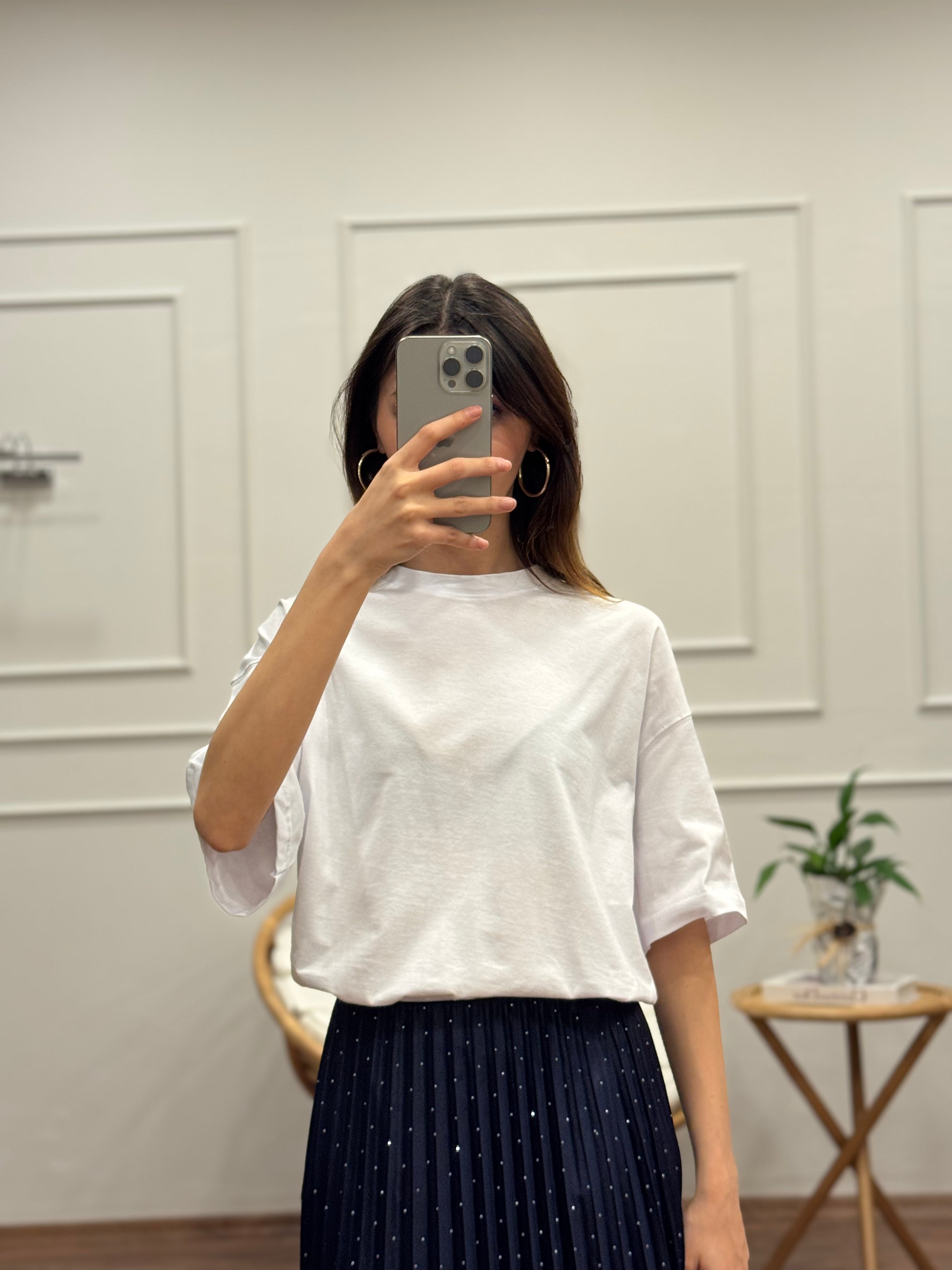Beyaz Basic T-shirt