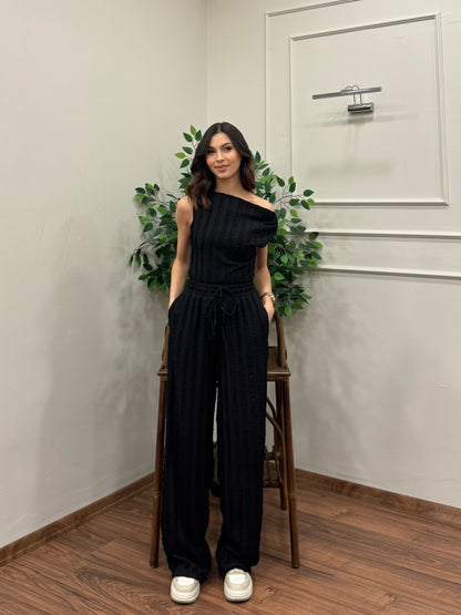 Lexi Krinkıl Siyah Takım