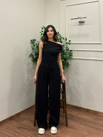Lexi Krinkıl Siyah Takım