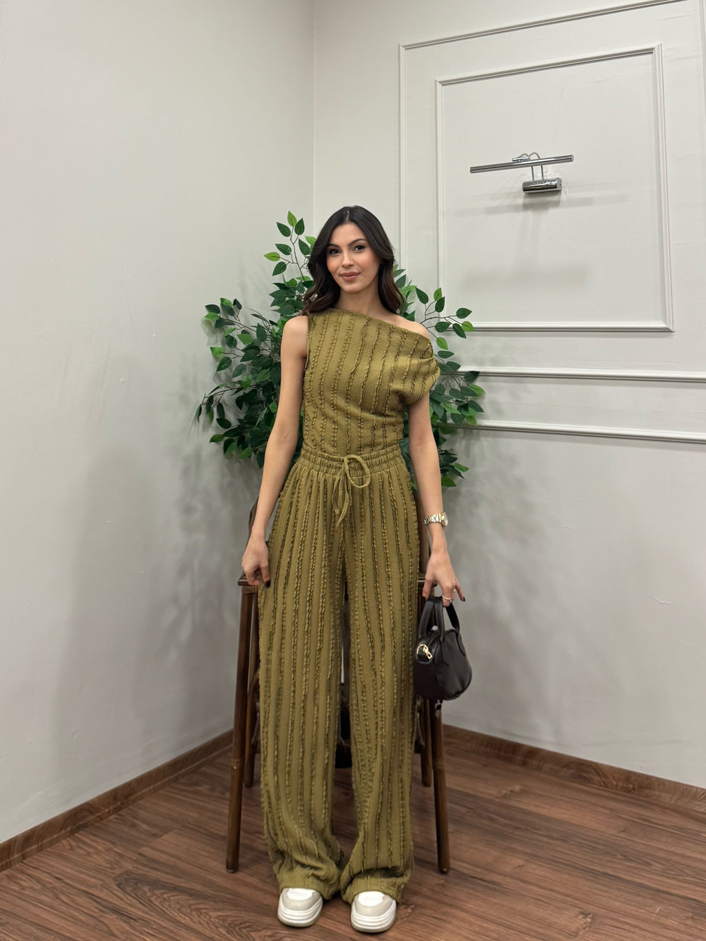 Lexi Krinkıl Yağ Yeşili Takım