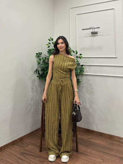 Lexi Krinkıl Yağ Yeşili Takım