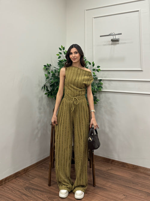 Lexi Krinkıl Yağ Yeşili Takım