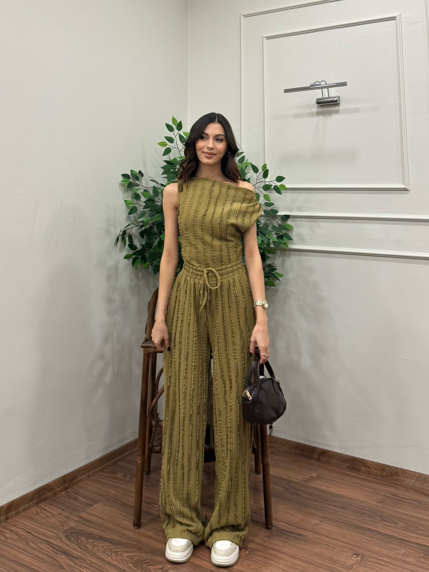 Lexi Krinkıl Yağ Yeşili Takım