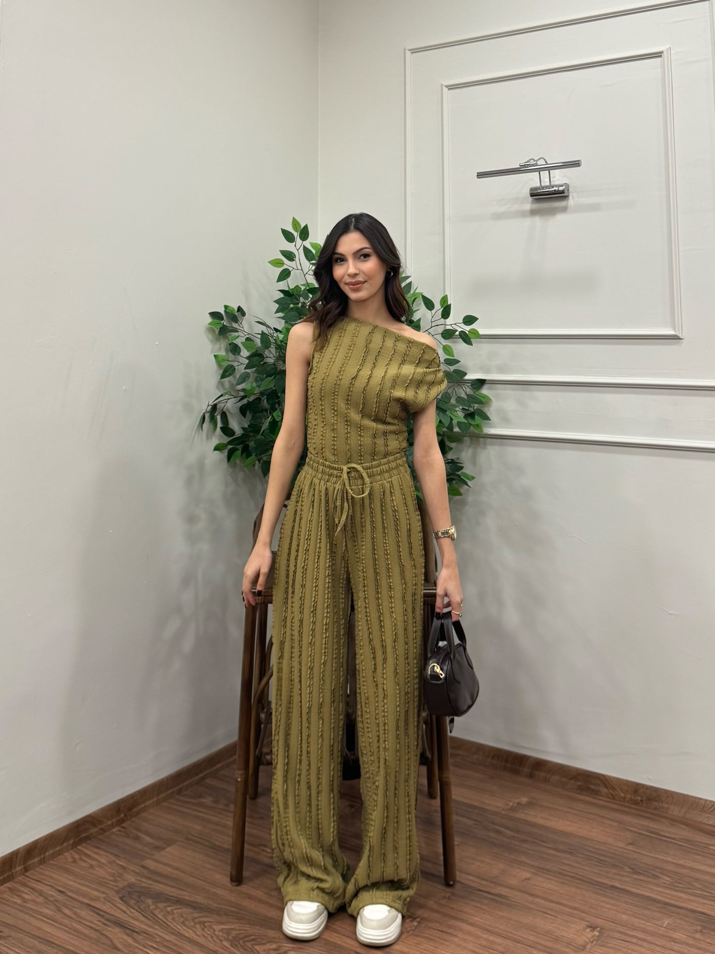 Lexi Krinkıl Yağ Yeşili Takım