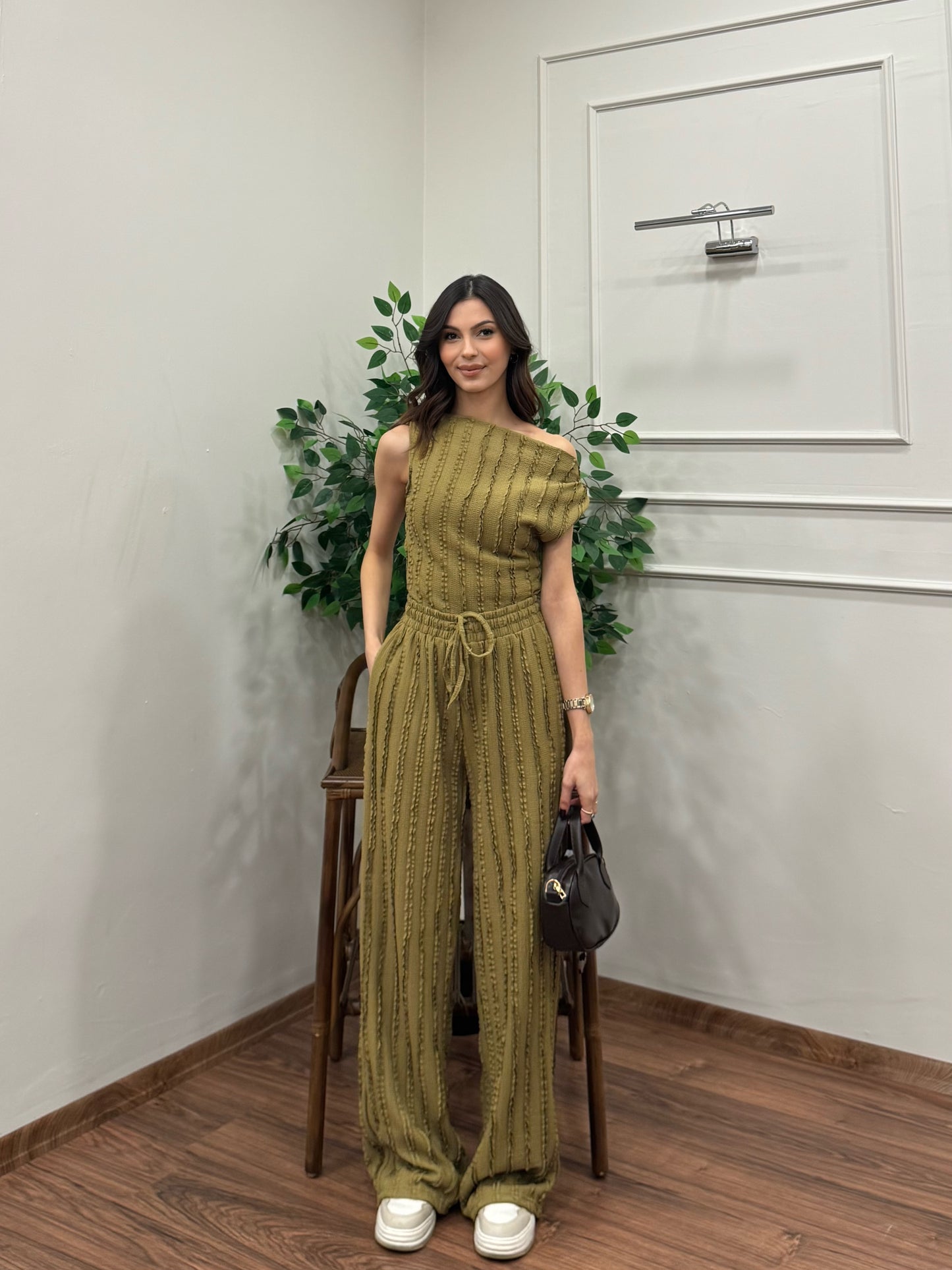Lexi Krinkıl Yağ Yeşili Takım