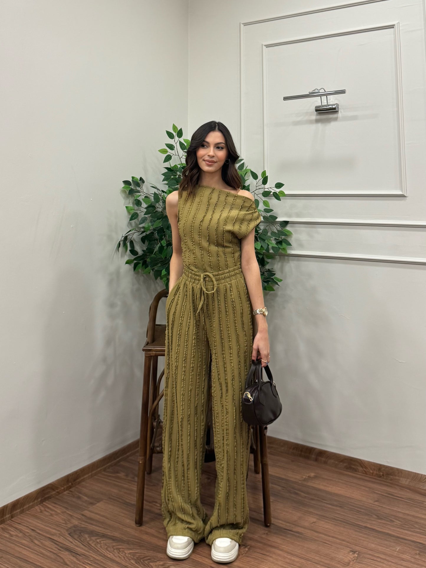 Lexi Krinkıl Yağ Yeşili Takım