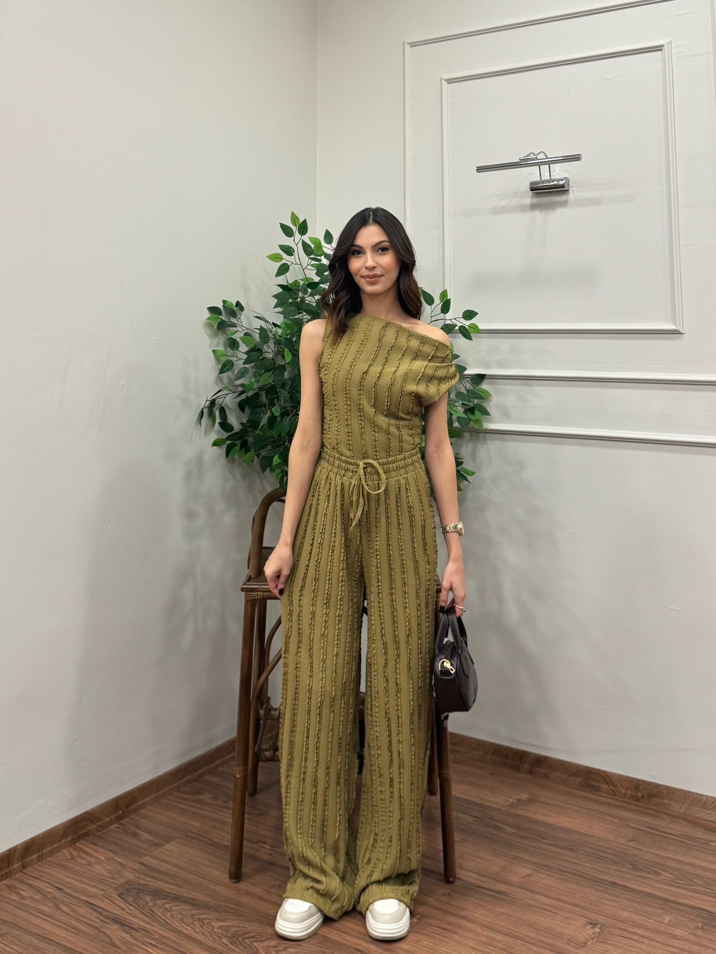 Lexi Krinkıl Yağ Yeşili Takım
