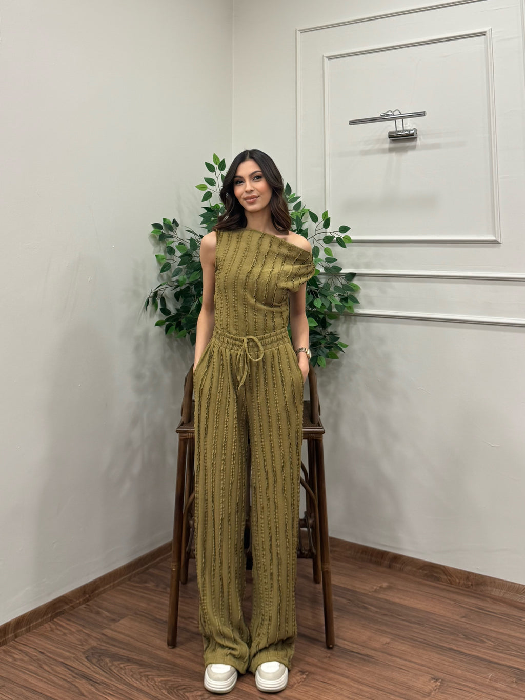 Lexi Krinkıl Yağ Yeşili Takım
