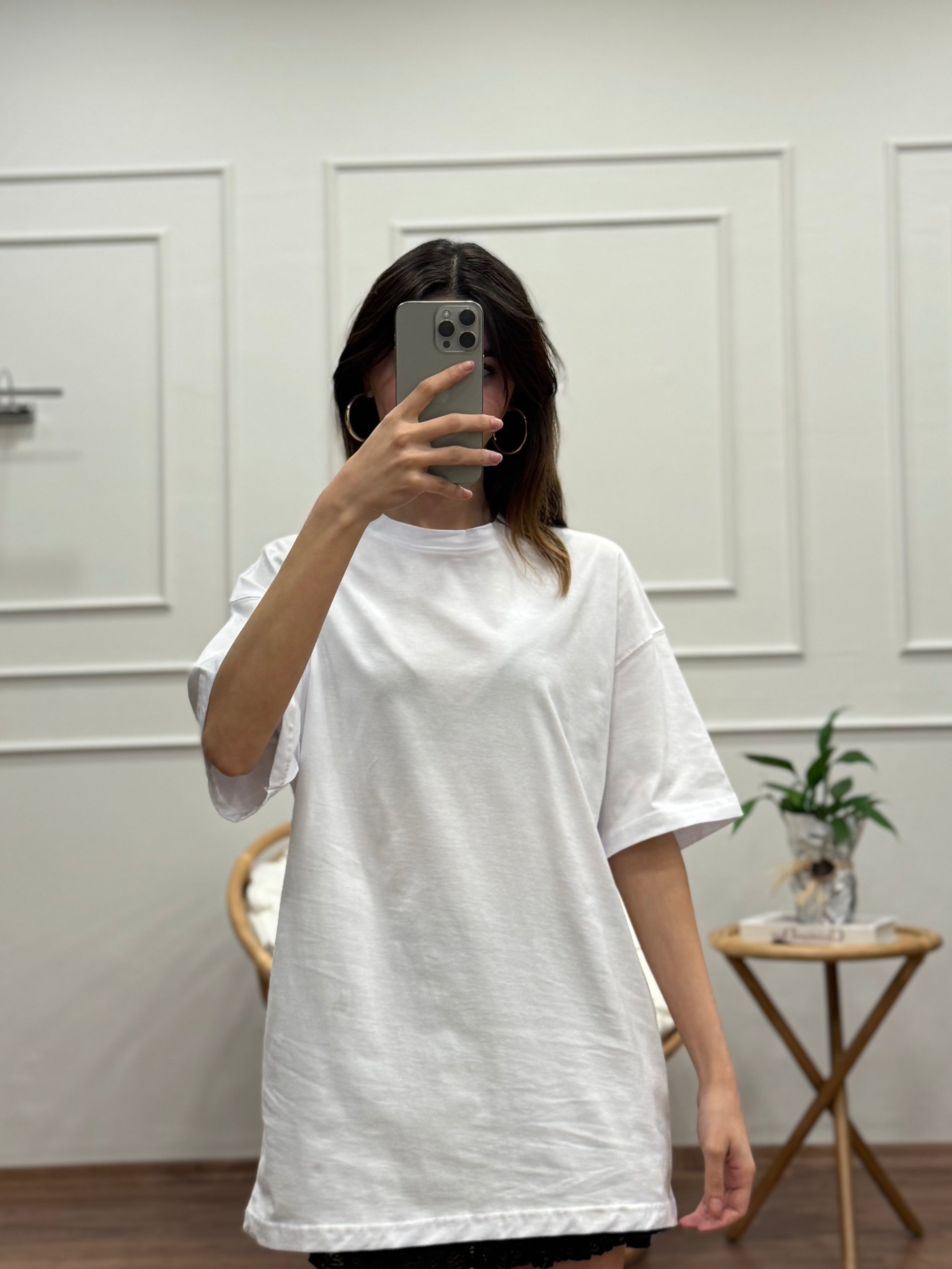 Beyaz Basic T-shirt