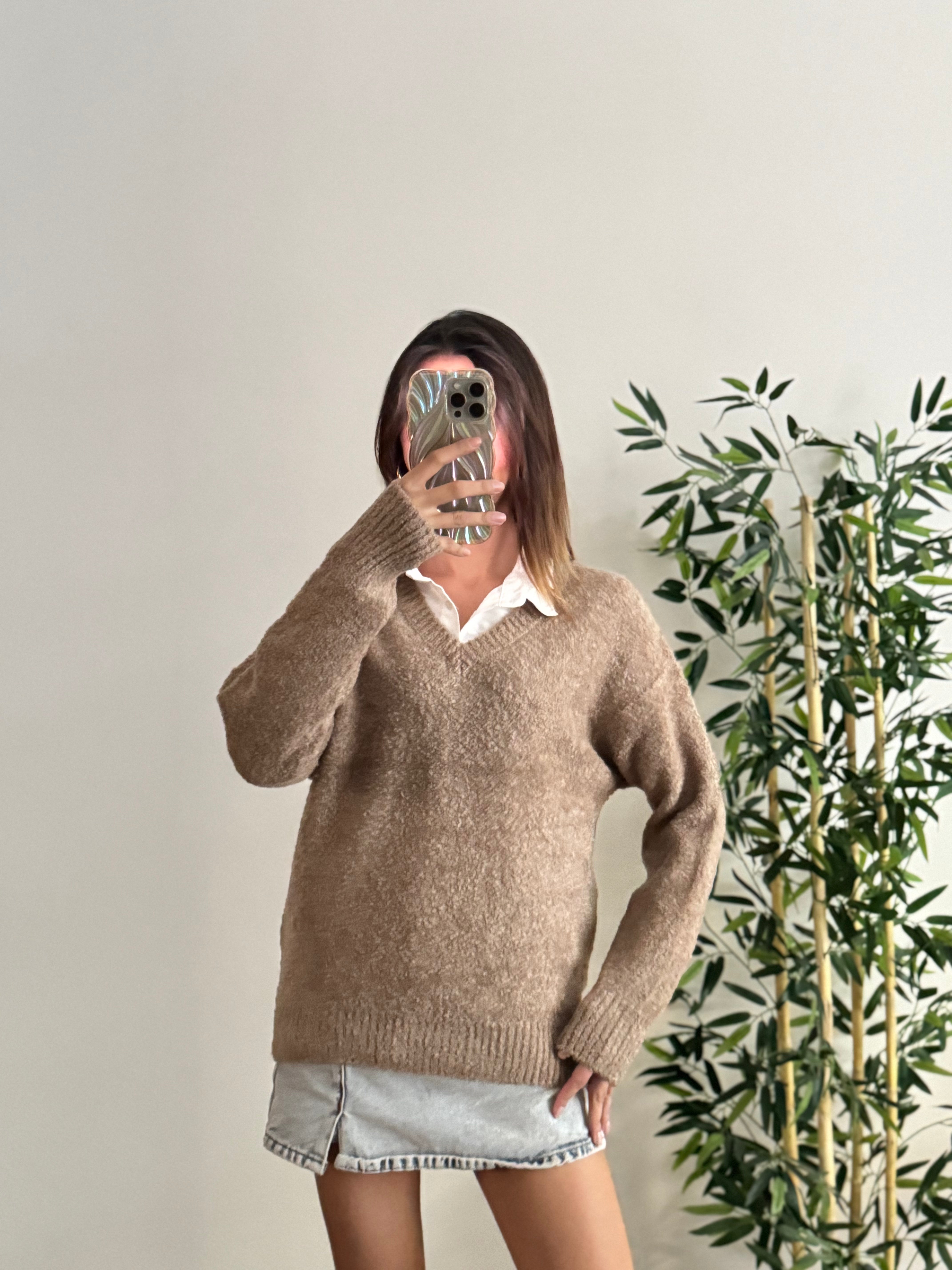 Triko V Yaka Bej Kazak