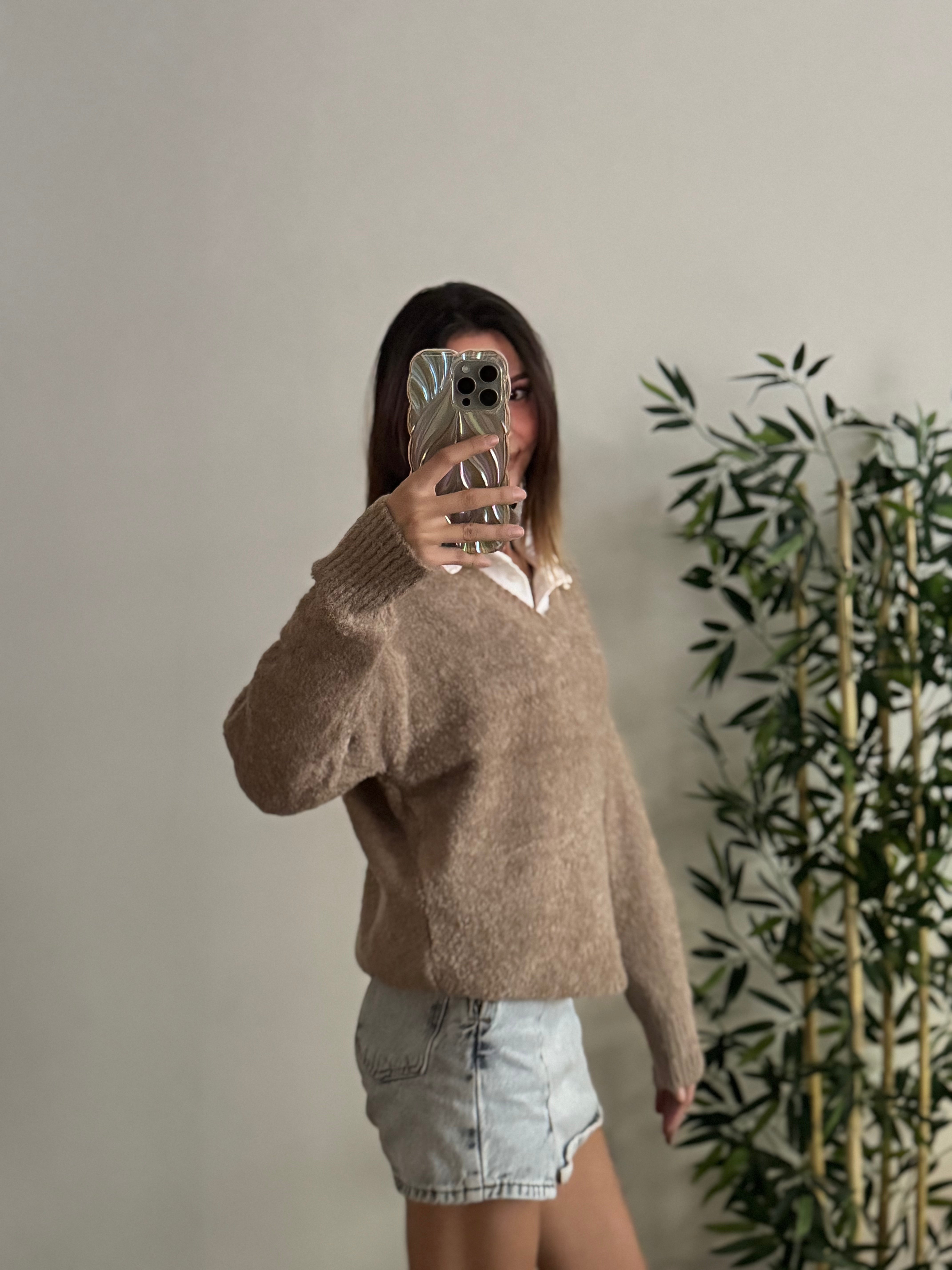 Triko V Yaka Bej Kazak