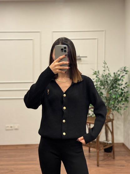 Ysl Triko Siyah Hırka
