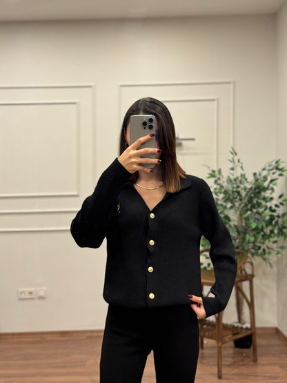 Ysl Triko Siyah Hırka