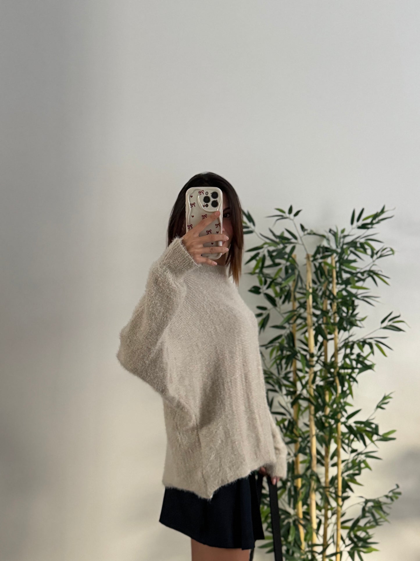 Sakallı Yarasa Kol Vizon Kazak