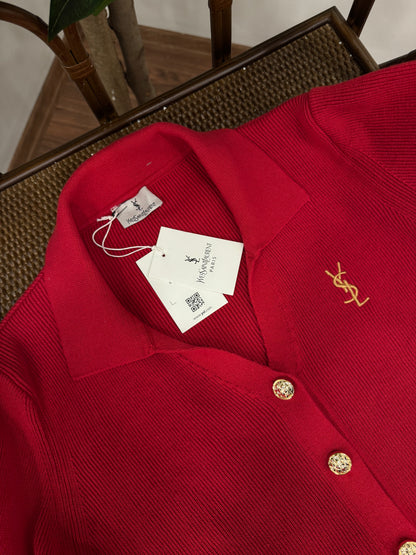 Ysl Triko Kırmızı Hırka