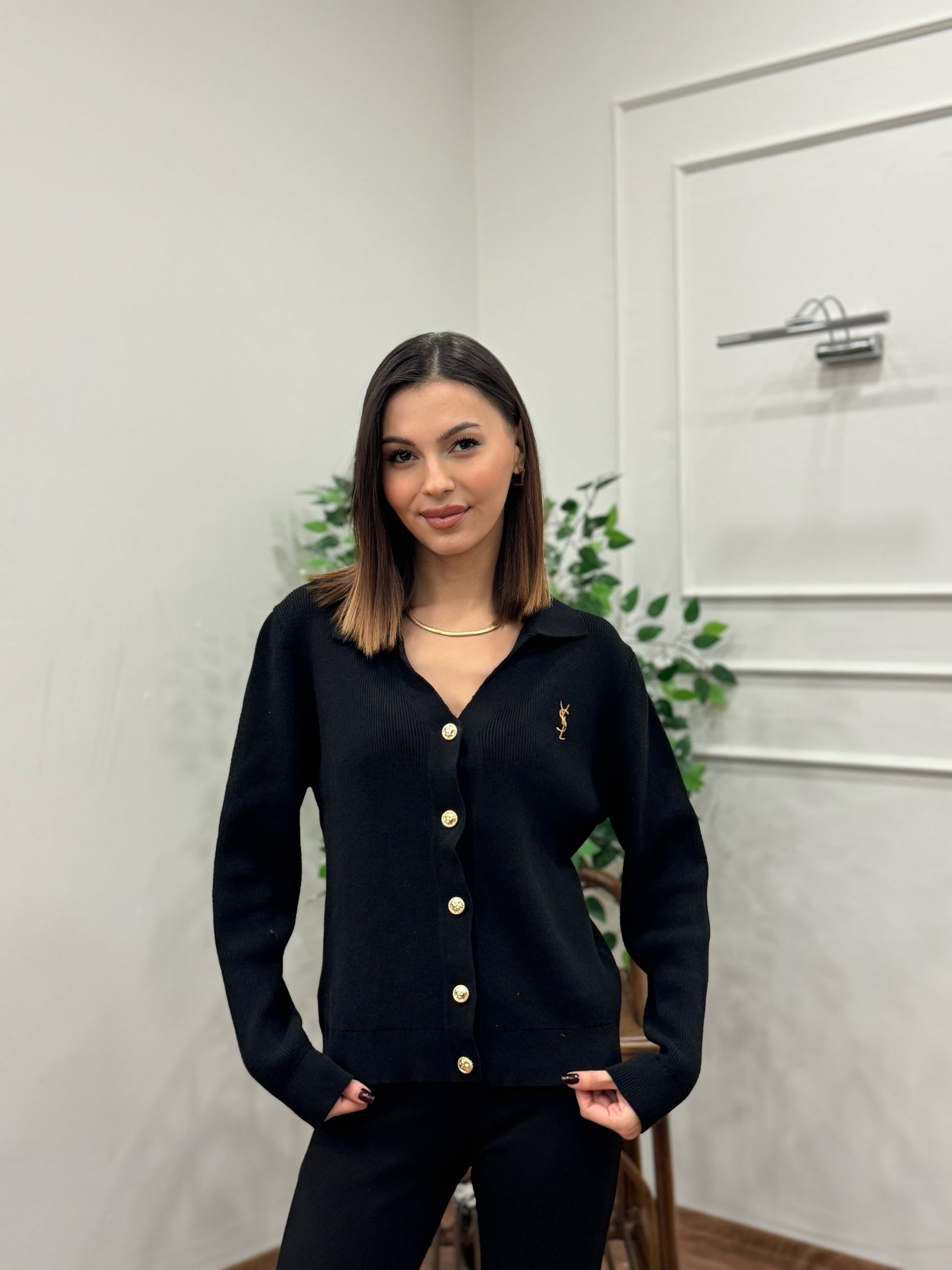 Ysl Triko Siyah Hırka