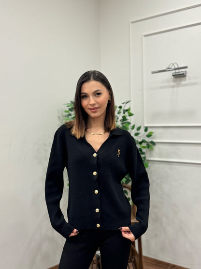 Ysl Triko Siyah Hırka