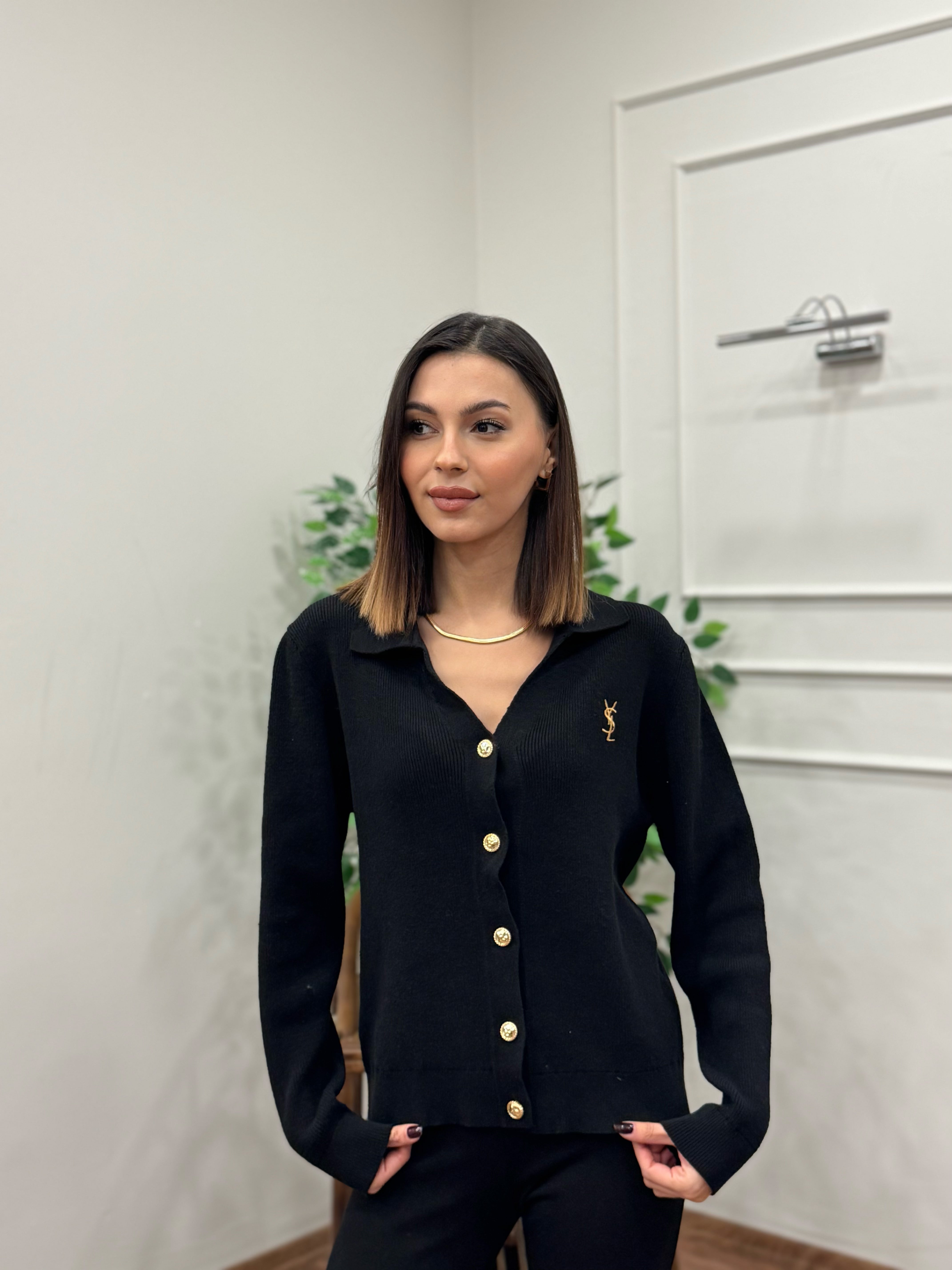 Ysl Triko Siyah Hırka