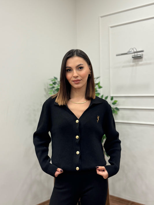 Ysl Triko Siyah Hırka