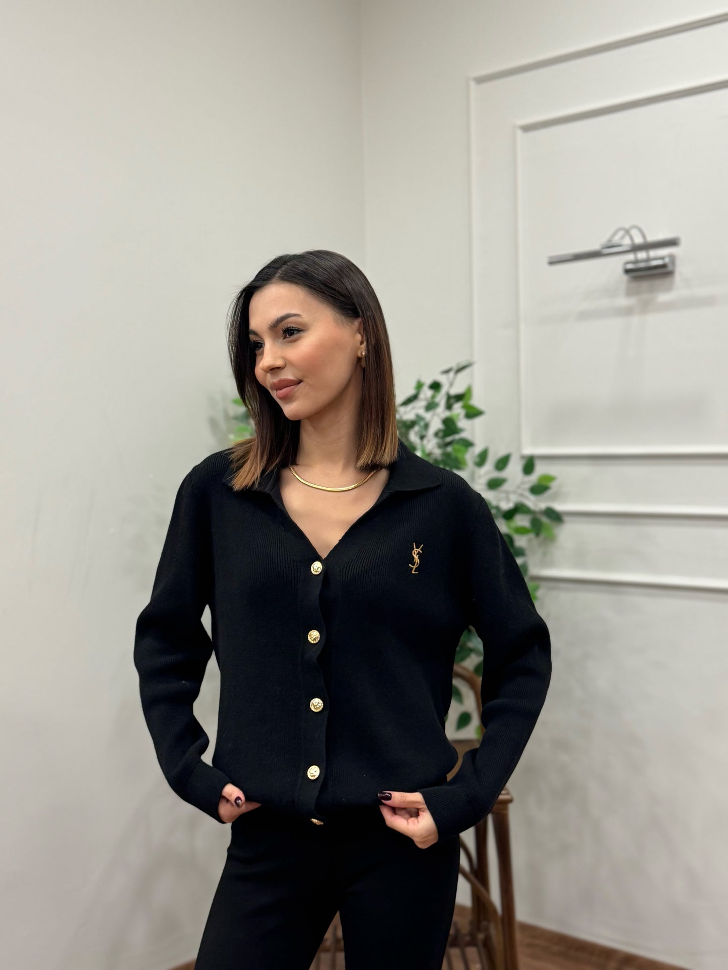 Ysl Triko Siyah Hırka