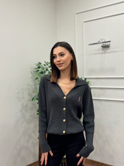 Ysl Triko Antrasit Hırka