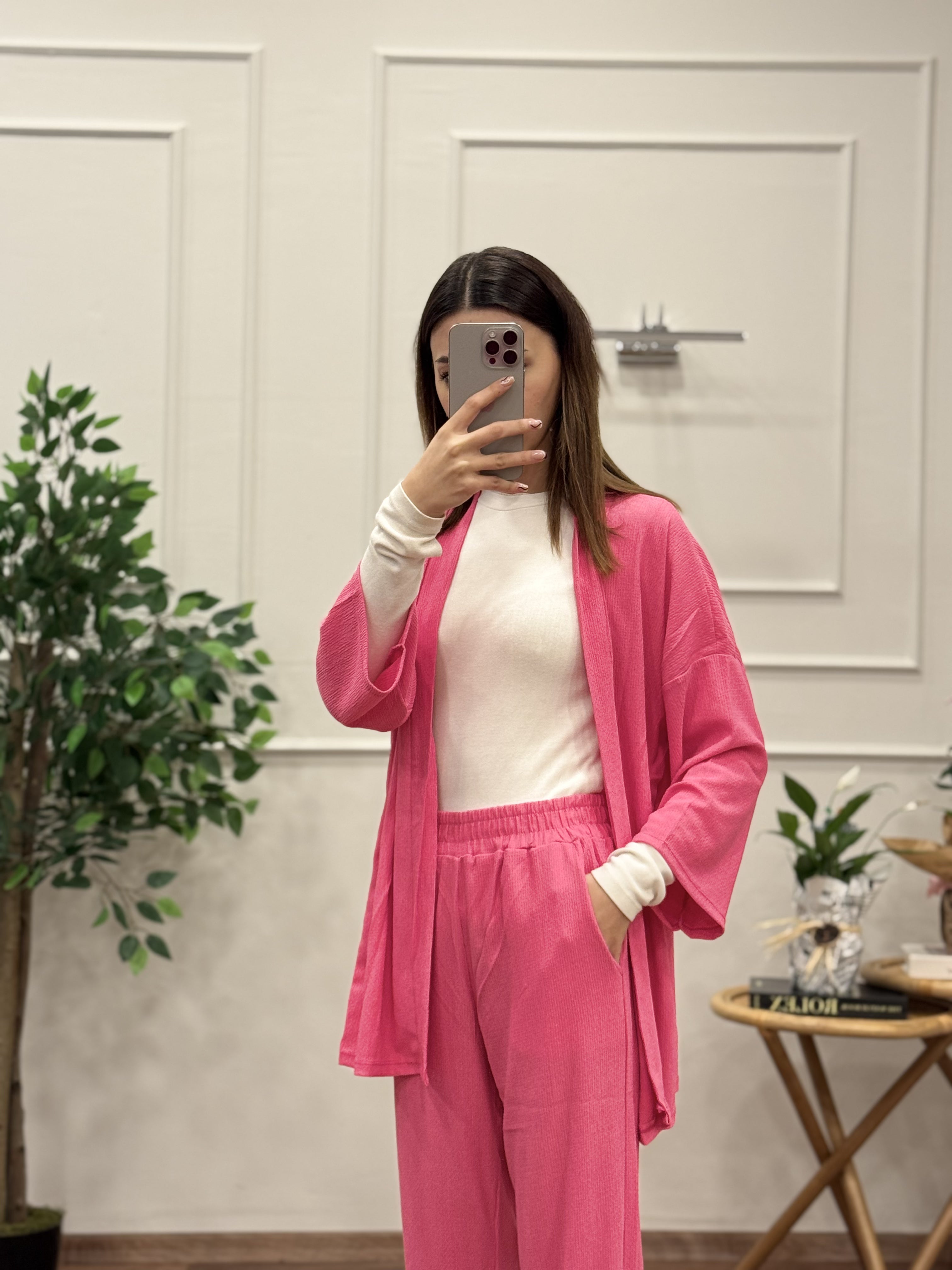 Bürümcük Kumaş Kimono Takım