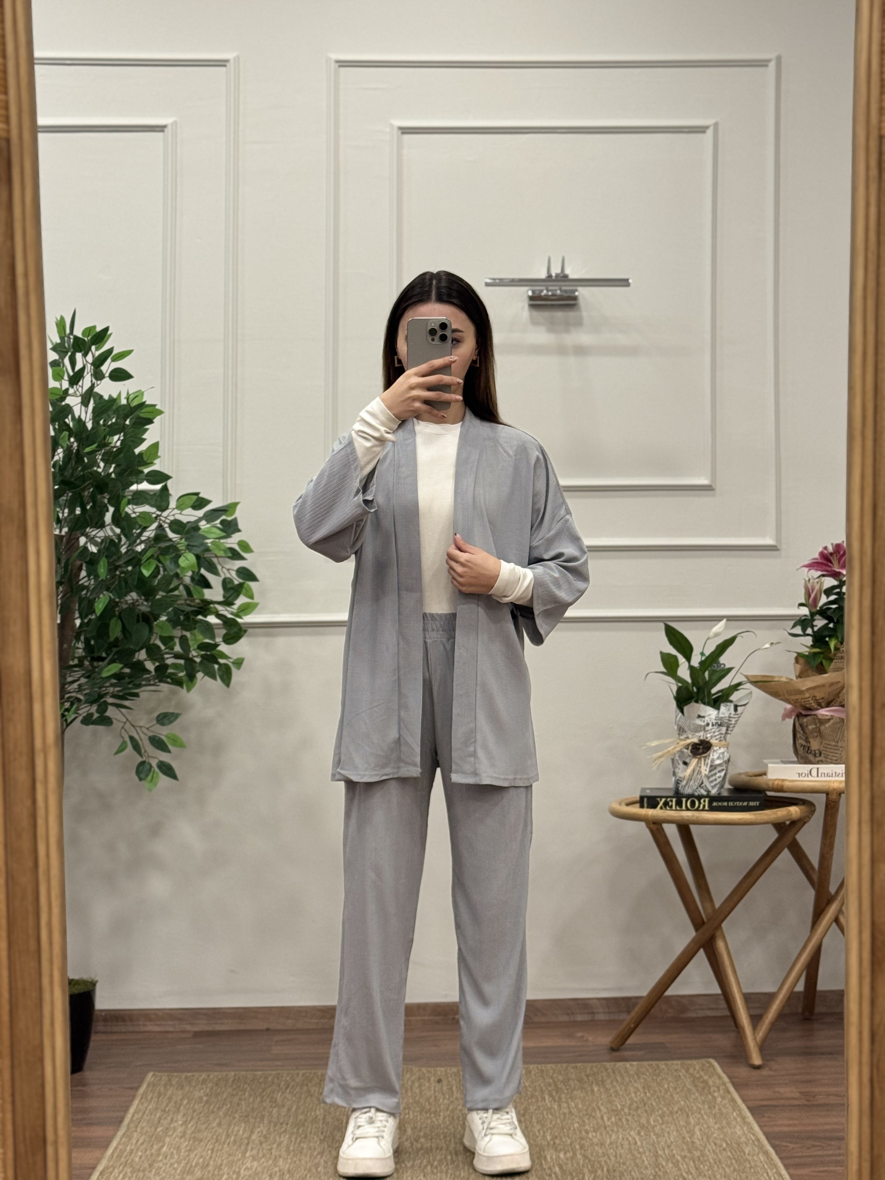 Bürümcük Kumaş Kimono Takım