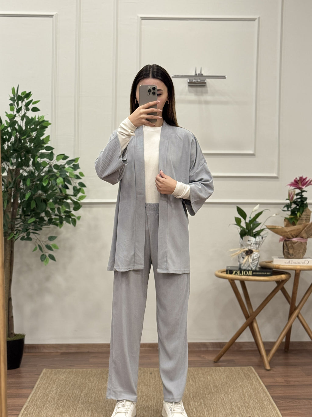 Bürümcük Kumaş Kimono Takım