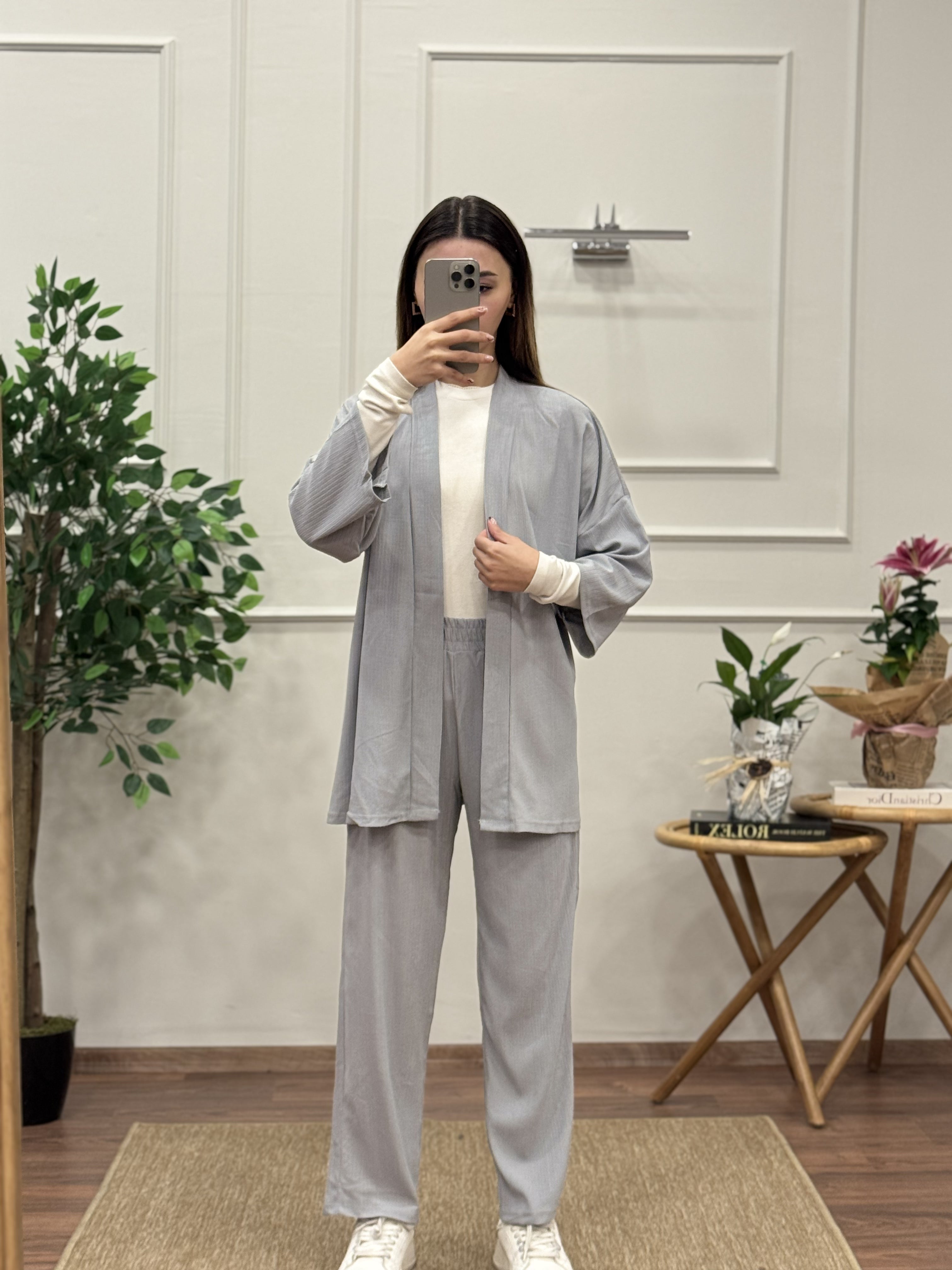 Bürümcük Kumaş Kimono Takım