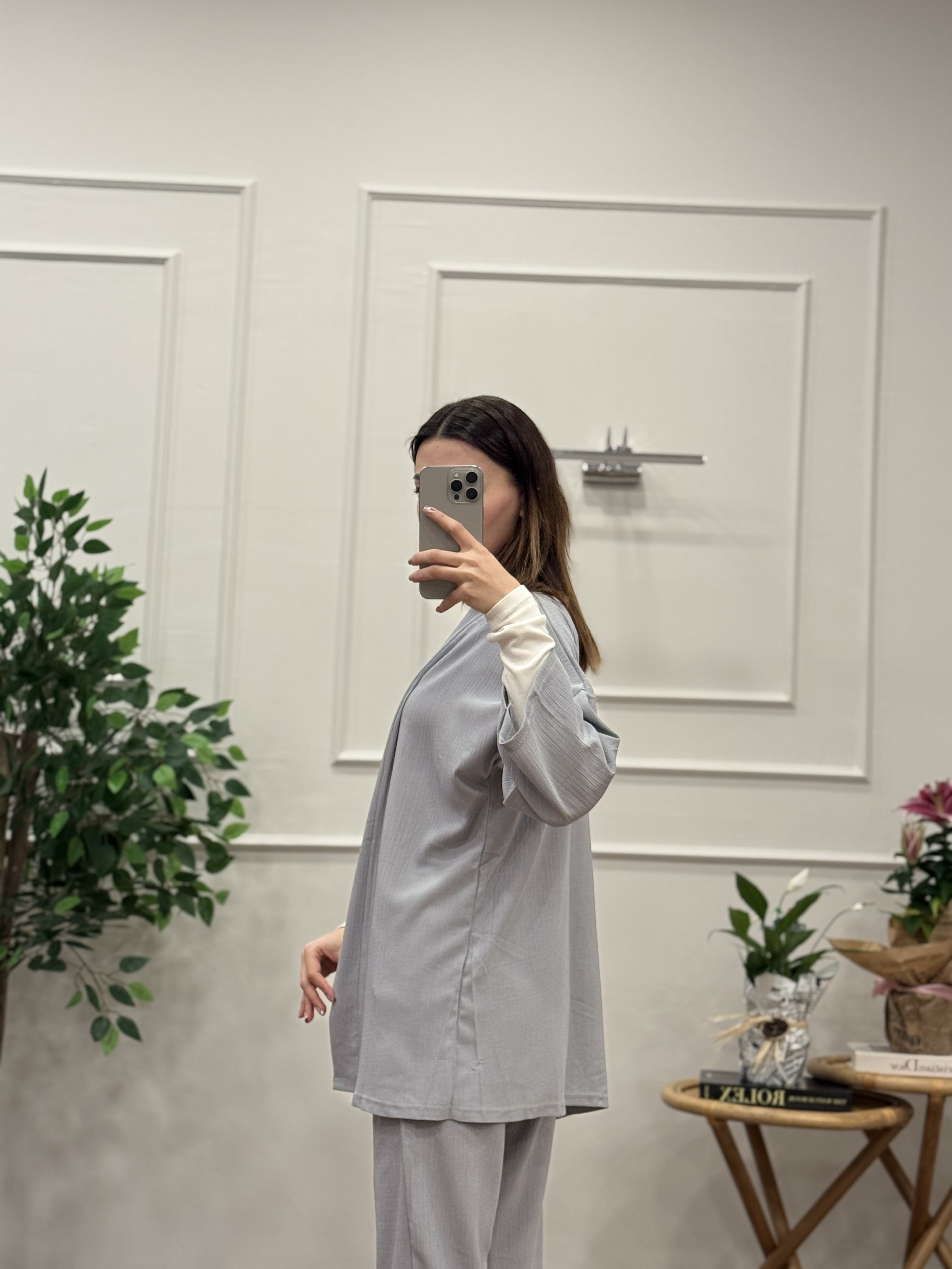 Bürümcük Kumaş Kimono Takım